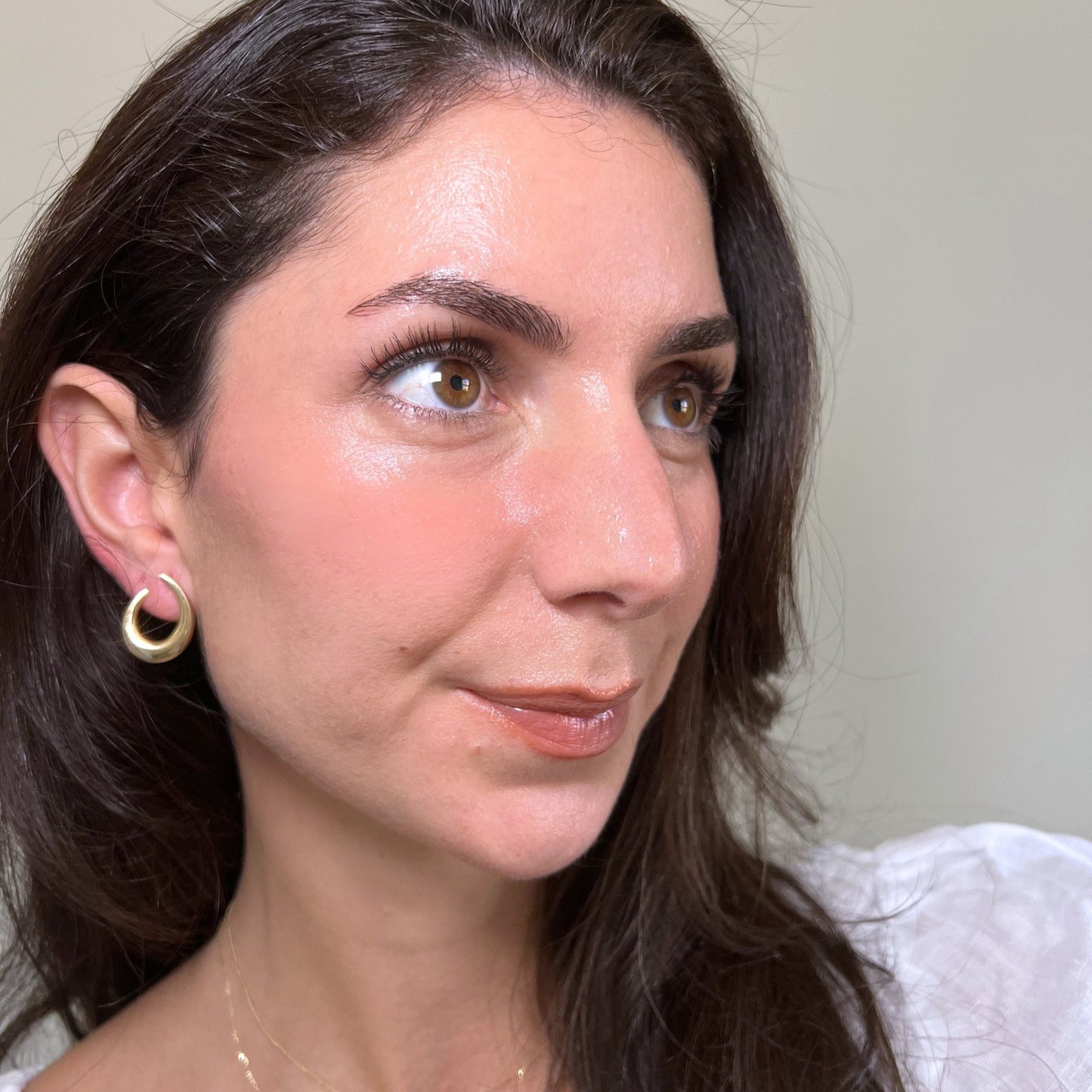 14k Gold Crescent Earrings - Contessa Fine Jewelry