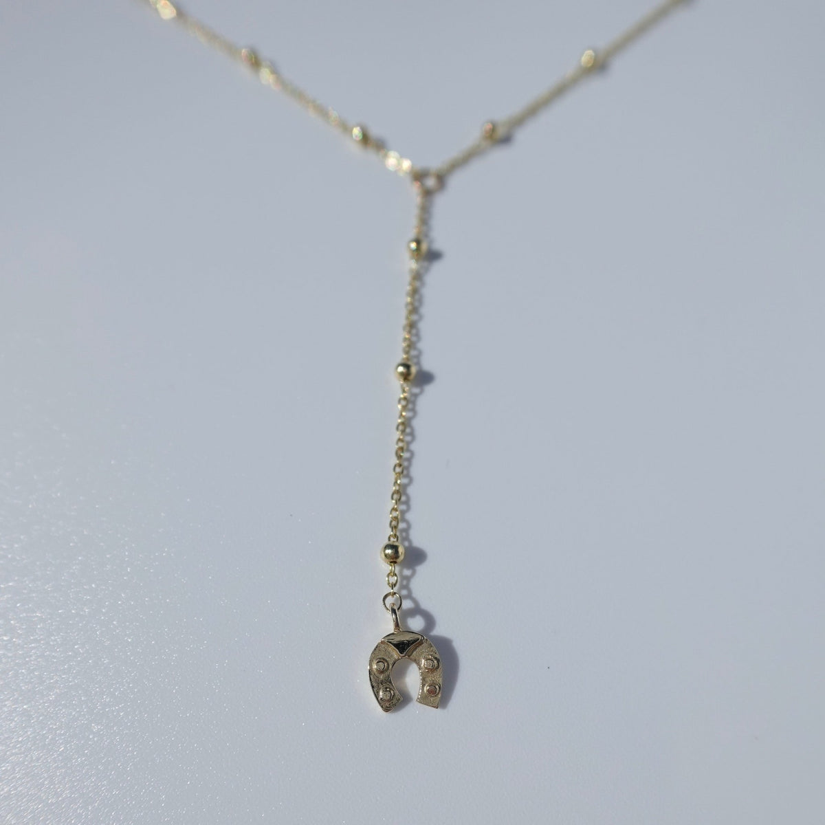 Horseshoe Lariat Necklace - Contessa Fine Jewelry